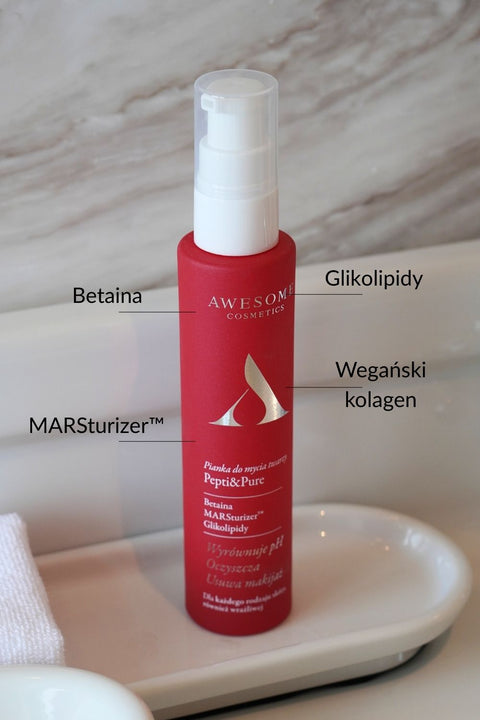 Pianka do mycia twarzy Pepti&Pure 100ml